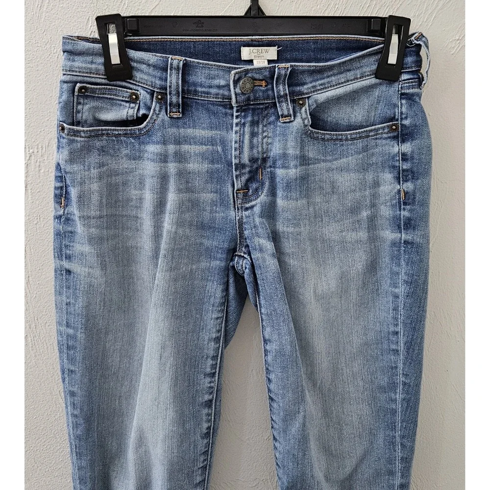 J. Crew Jeans‎ Womens 25/28 Blue Matchstick Straight Denim Cotton Style C9202